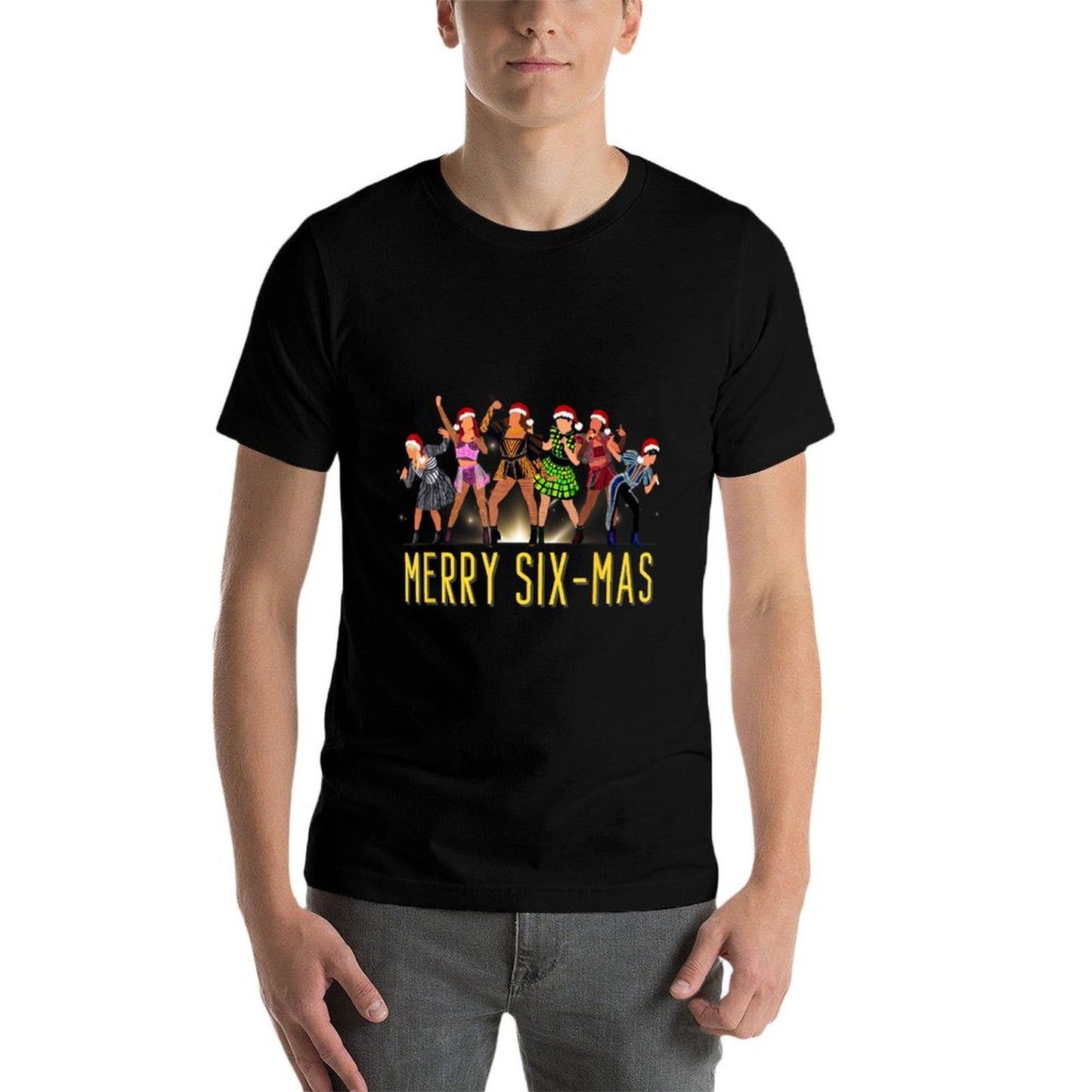 Merry Six-Mas Christmas Six Musical Theatre Theater  Trendy Pattern T-Shirt