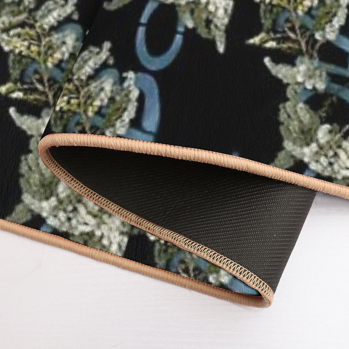 November Haunts 2 Dark Botanical  Long-Lasting Bath Mat