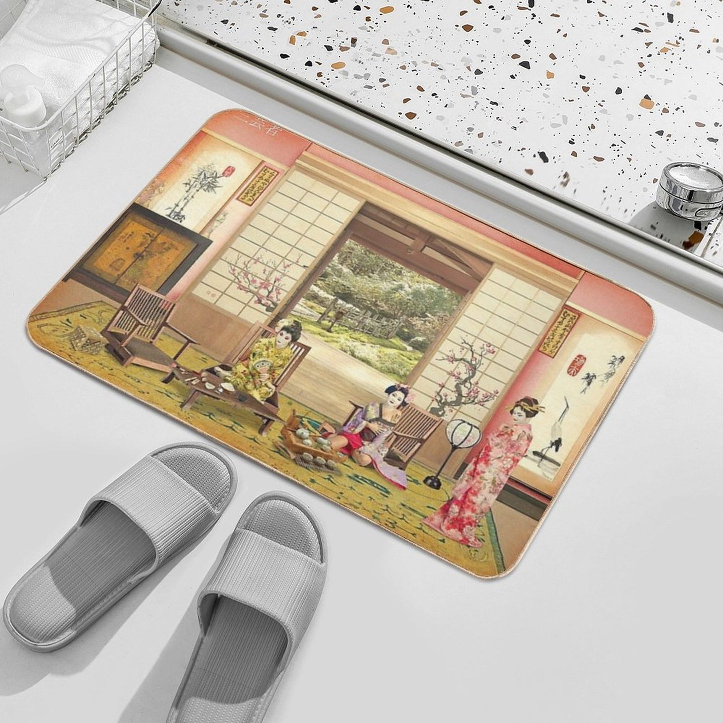 Three Geishas  Versatile Bath Mat