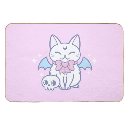 Bat Kitten 02  Nikury  Non-Slip Bath Mat