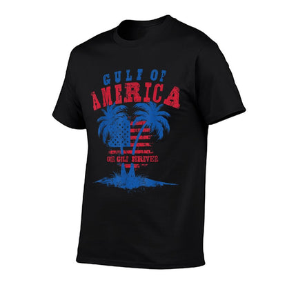Gulf US America Patriotic Tagless Design T-Shirt
