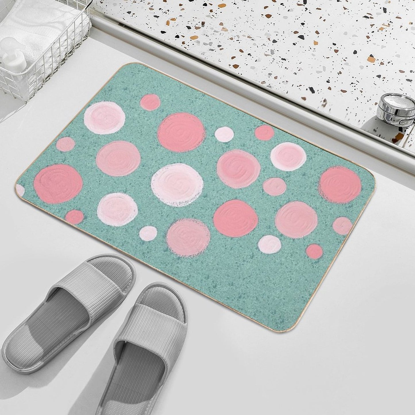 Dotted Dots  Dirt-Trapping Bath Mat