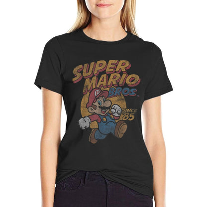Super Mario Bros. Since '85 Vintage Poster  High-quality Stitching T-Shirt