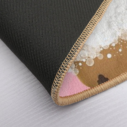 Cute Baby Mouse in A Bathtub, Girls Bathroom Print, Baby Animals in Tub, Whimsy Animal, Kids Bathroom Art  Pet-Safe Bath Mat