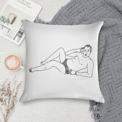 Greg Davies – An Icon  Poorly Drawn Taskmaster Soft Bedroom Essential Throw Pillow