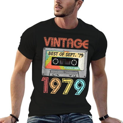 September 1979 40th Birthday  Men Women Vintage 1979 Comfortable T-Shirt