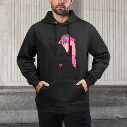 Funny Flamingo 30th Birthday for 30 Years Old Thirty Relaxed Fit Hoodie