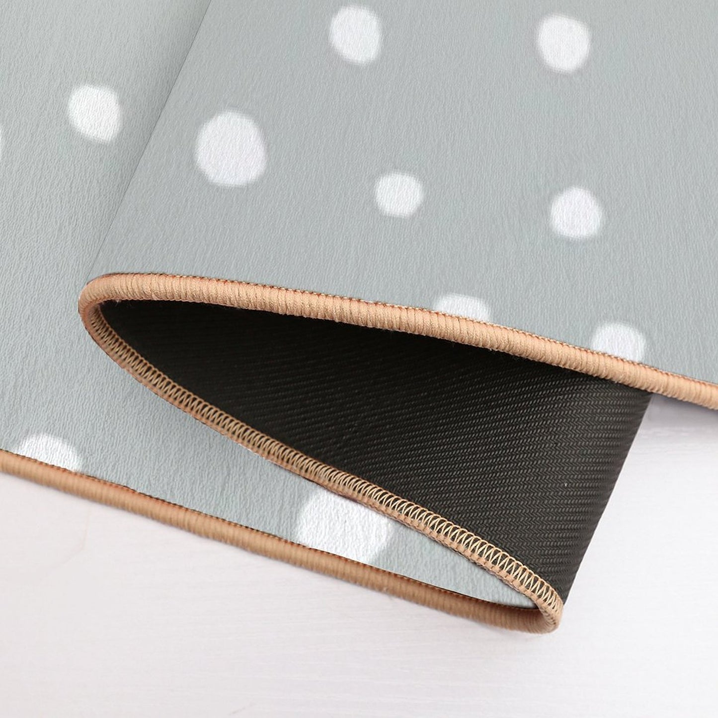 Doodle Dots - Gray  Versatile Bath Mat