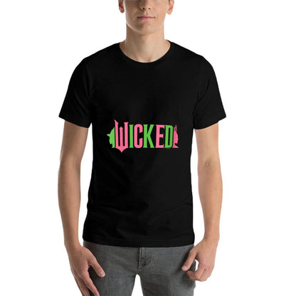 Womens Wicked Pink & Green V-Neck  Moisture-wicking T-Shirt
