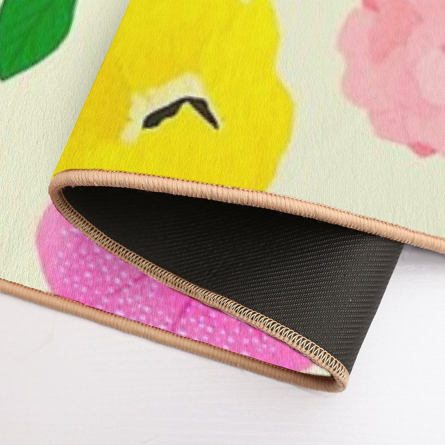 Floral  Pattern  Pet-Safe Bath Mat