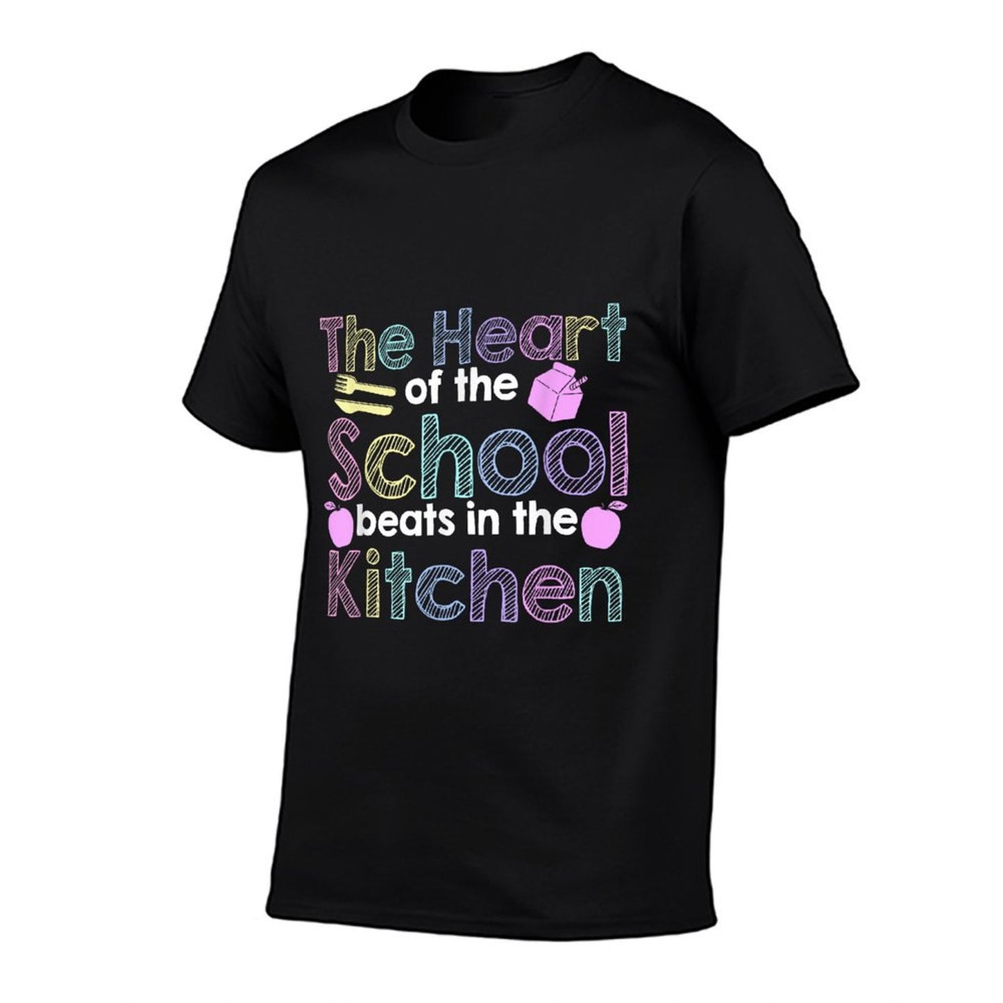 The Heart Of The School Beats In The Kitchen Lunch Lady Comfortable T-Shirt