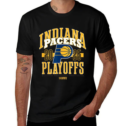 NBA Official Indiana Pacers 2025 Playoffs Showtime  Fade-proof Color T-Shirt