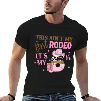 This Ain't My First Rodeo Its My 6th Birthday Outfit Girl  Polyester Blend T-Shirt