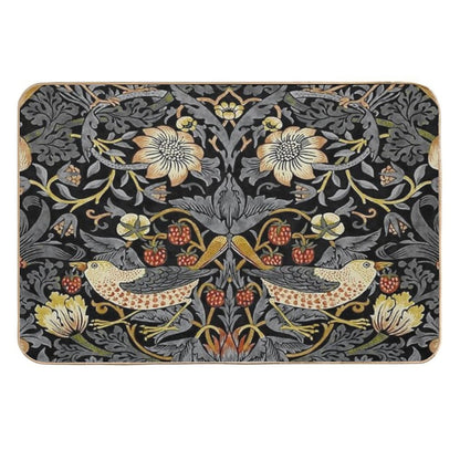 William Morris Strawberry Thief  Fade-Resistant Bath Mat