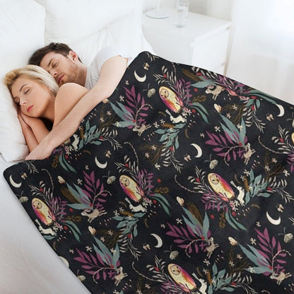 In The Night Garden Quick-dry Throw Blanket