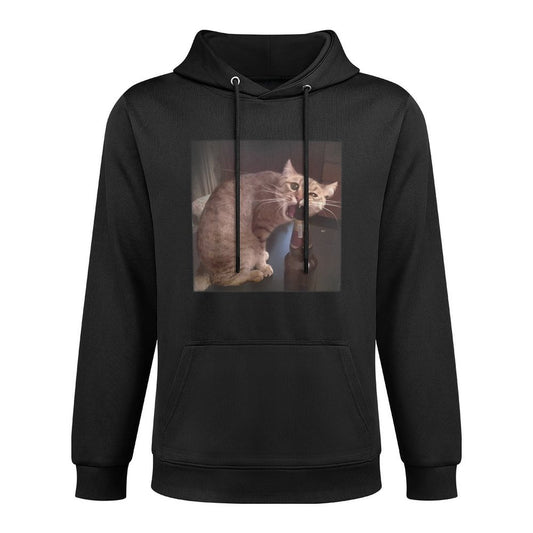 Funny Beer Cat Meme Humor Party Animal Gifts Men Women Layering Staple Hoodie