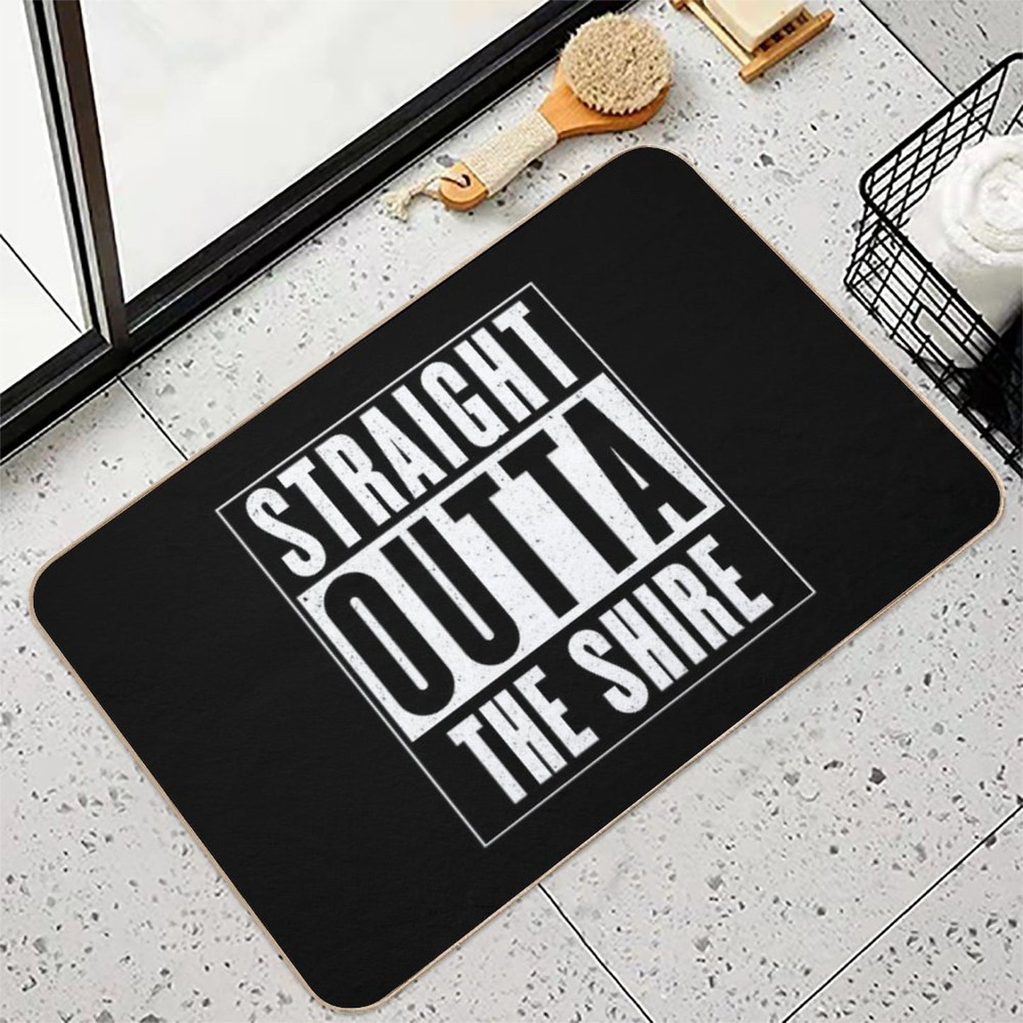 Straight Outta The Shire  Dirt-Trapping Bath Mat