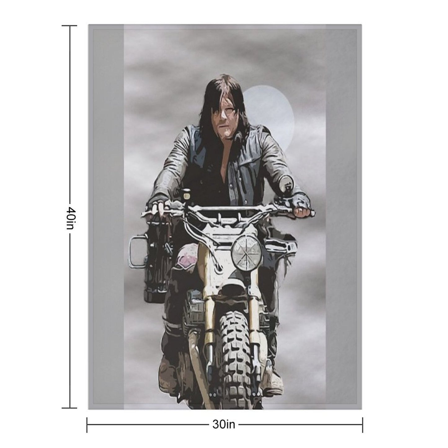 Daryl Dixon Machine-washable Throw Blanket