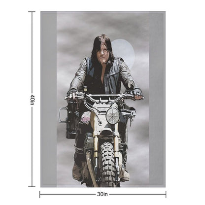 Daryl Dixon Machine-washable Throw Blanket