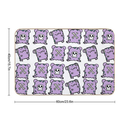 Croaker Pattern (frog And Toad) Durable Bath Mat