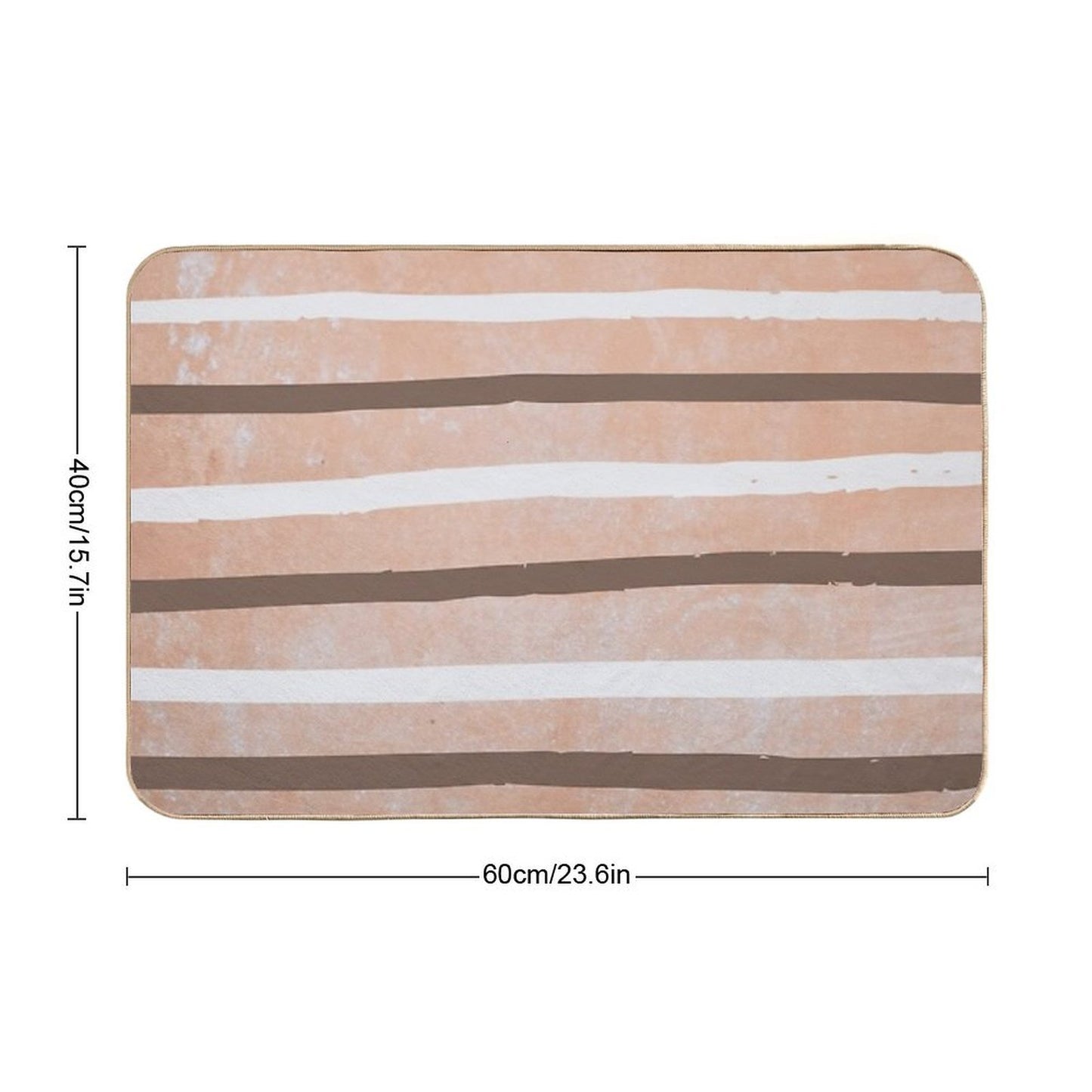Rustic Brick Strips  Anti-Trip Bath Mat