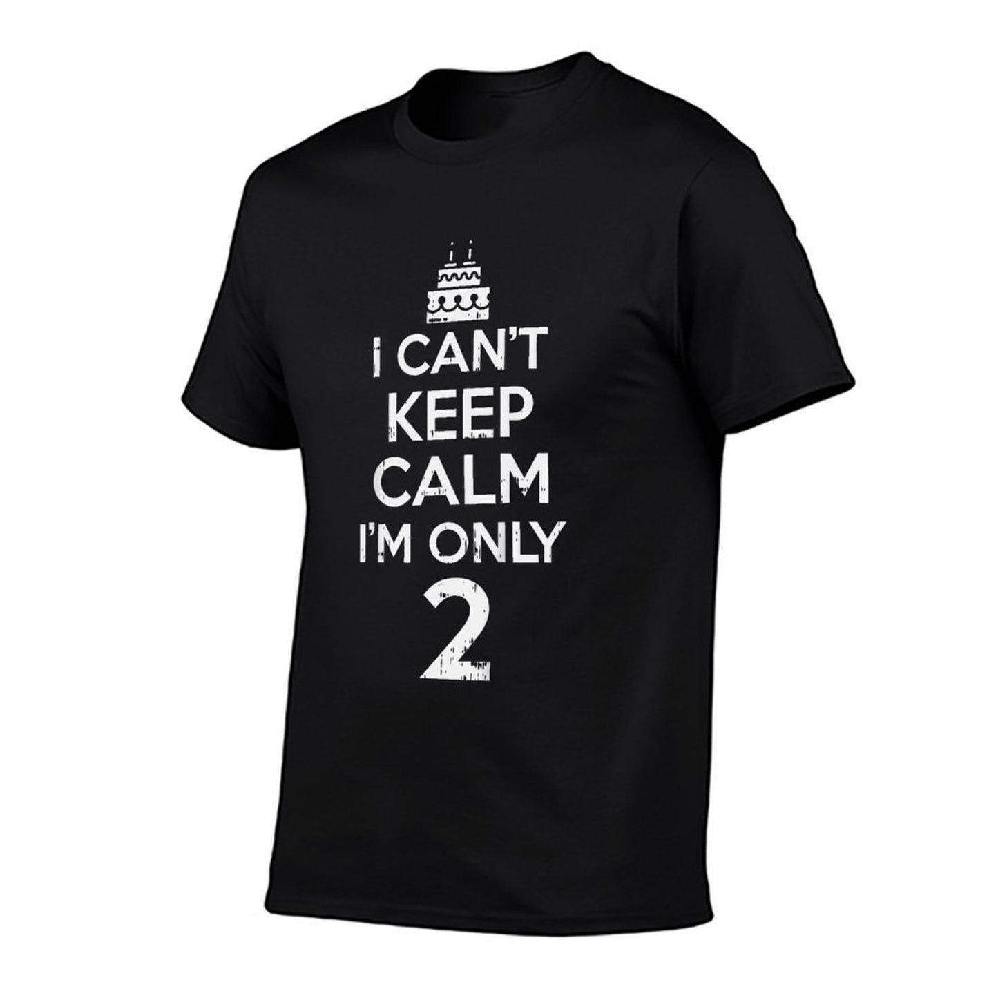 Kids Cant Keep Calm Only 2 Funny Second 2nd Birthday Party Gift  Stretchy T-Shirt