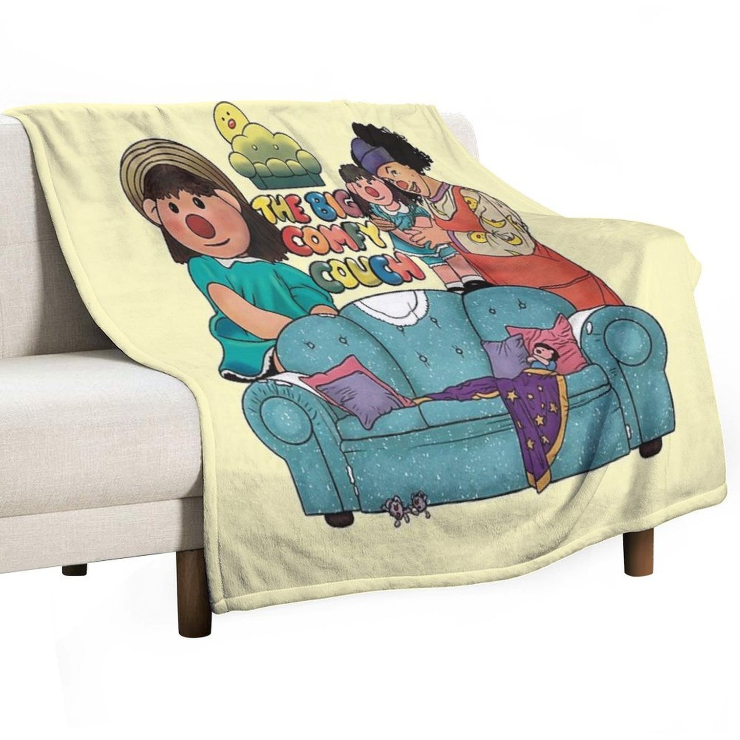 The Big Comfy Couch Theme Lightweight Throw Blanket