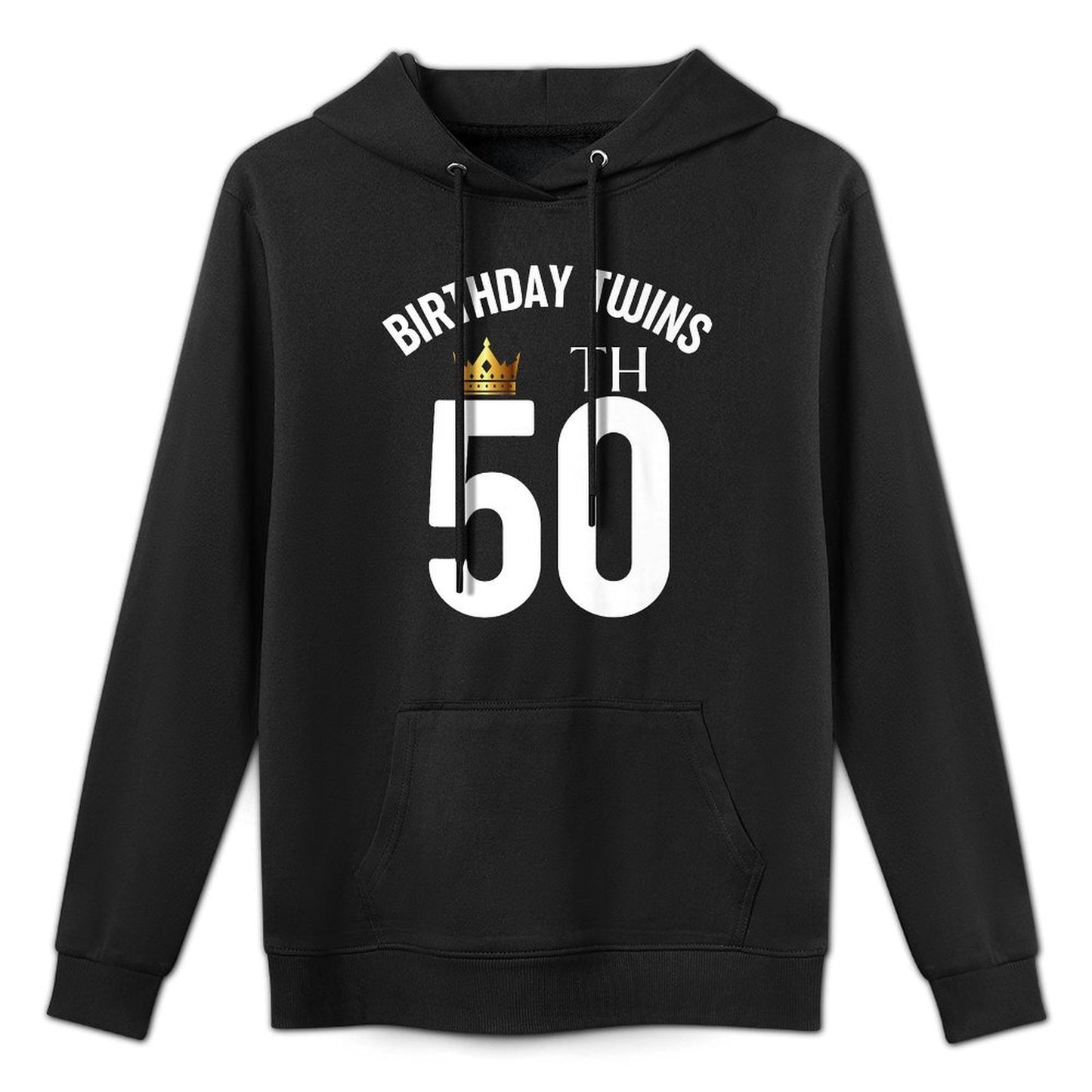 Birthday Twins 50th 50 Years Old Brother Sister Twin Family Premium Adjustable Hood Hoodie
