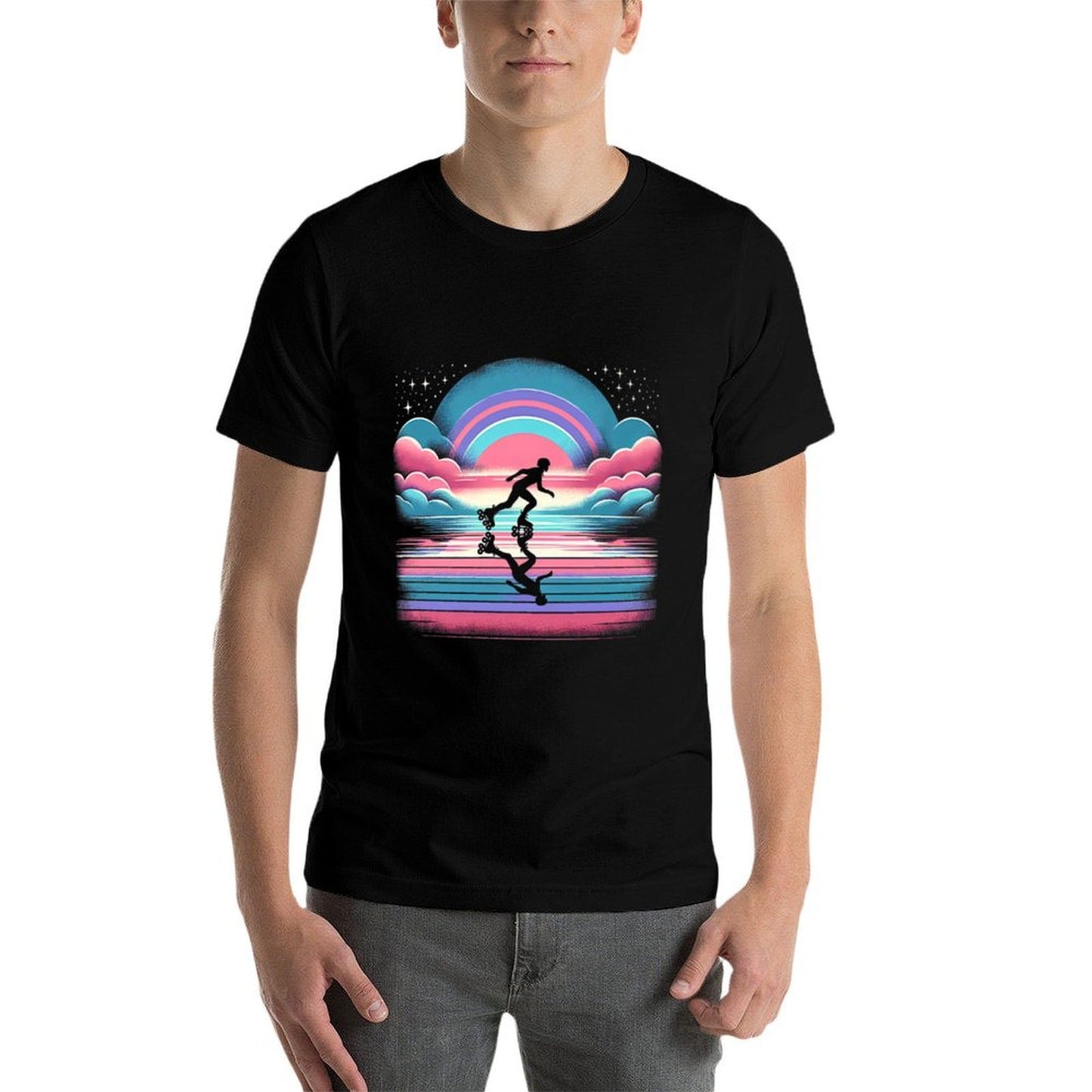 Twilight Roller Skate Journey Premium  Lightweight T-Shirt