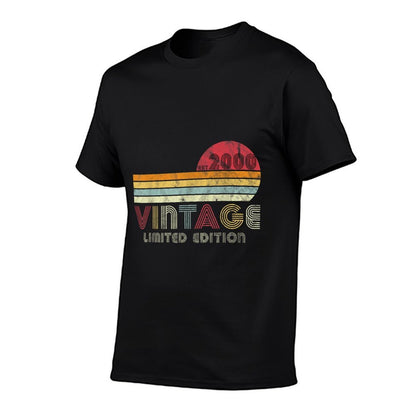 21 Year Old Gifts Vintage 2000 Limited Edition 21st Birthday  Summer-ready Fabric T-Shirt