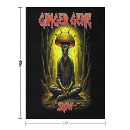 Ginger Gene - Slow Maiden Plush Throw Blanket