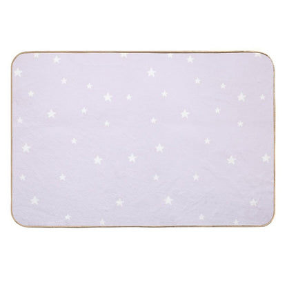 Lilac Stars  Repositionable Bath Mat