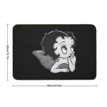 B&W Betty Boop  Easy Maintenance Bath Mat