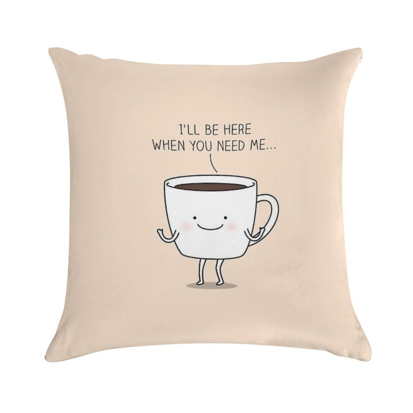 Need Coffee Soft Luxury Feel Throw Pillow