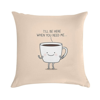 Need Coffee Soft Luxury Feel Throw Pillow