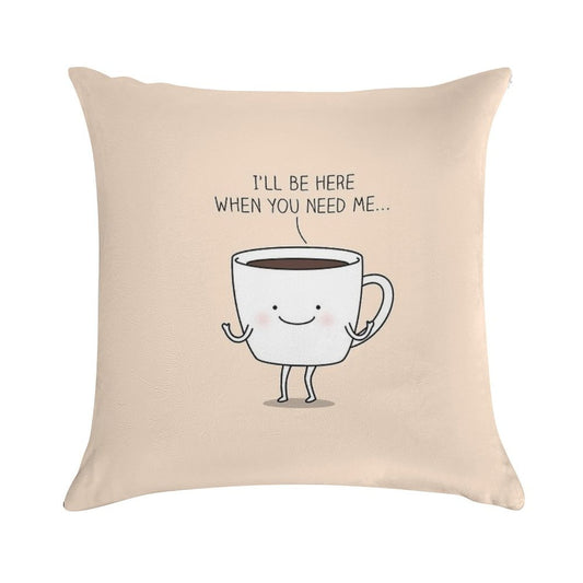 Need Coffee Soft Luxury Feel Throw Pillow