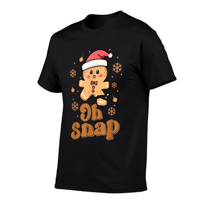 Oh Snap Gingerbread Man Cute Christmas Cookie Baking Team  Versatile T-Shirt