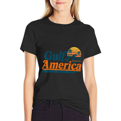 Retro Vintage Gulf Of US America 2025 American Gifts High-quality Stitching T-Shirt