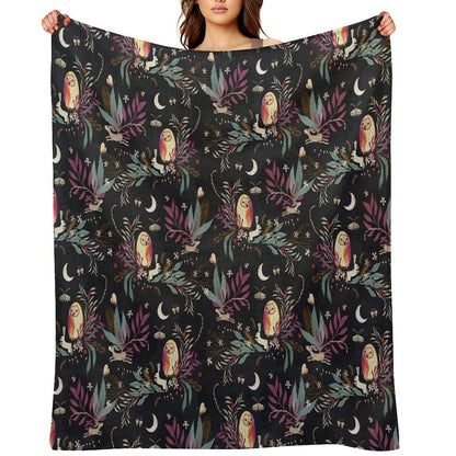 In The Night Garden Quick-dry Throw Blanket