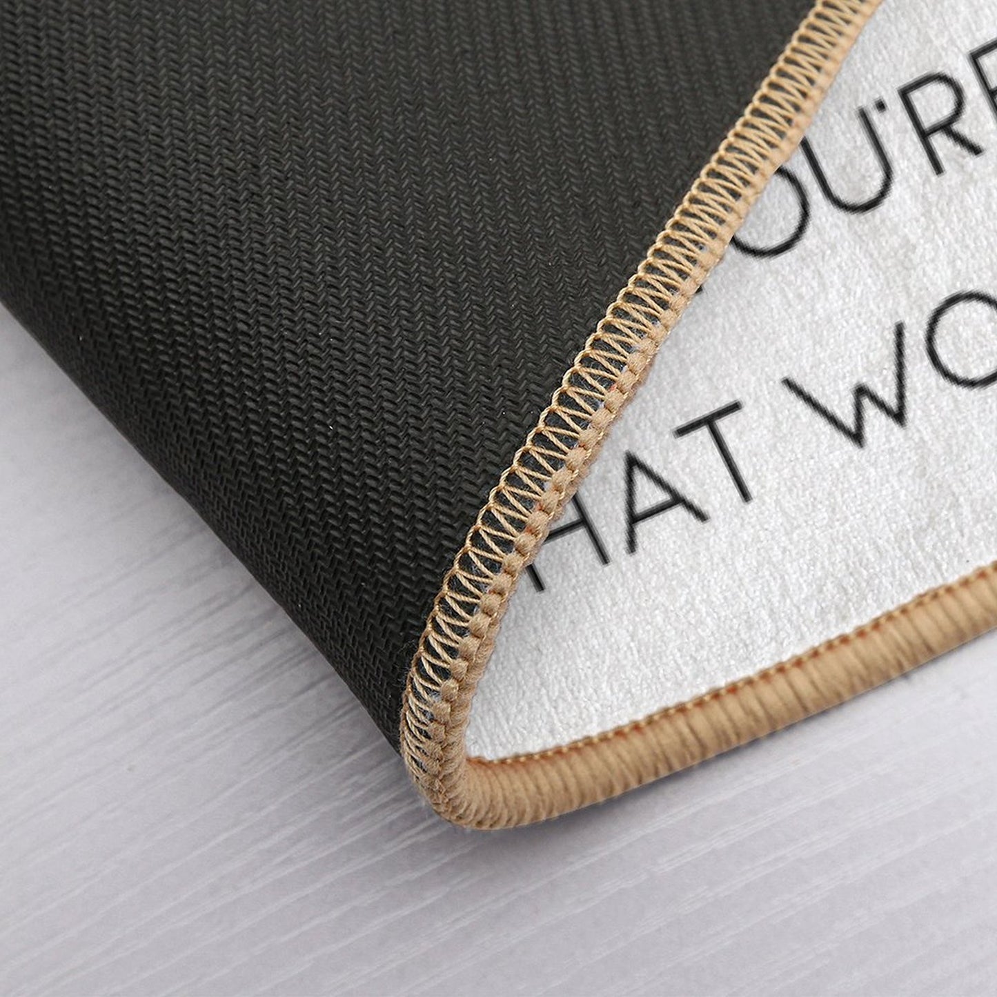 Shower Curtain - Get Naked  Easy Maintenance Bath Mat