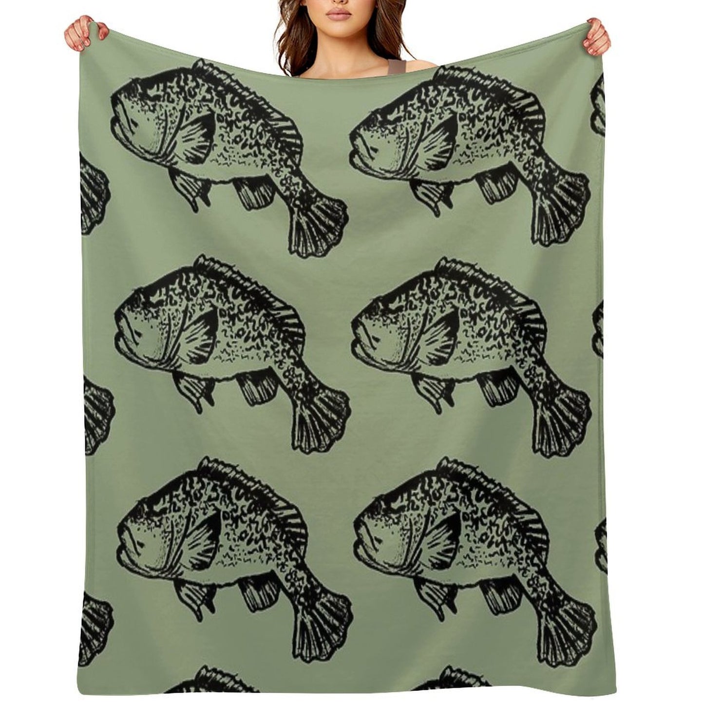 Murray River Cod Multi-functional Throw Blanket