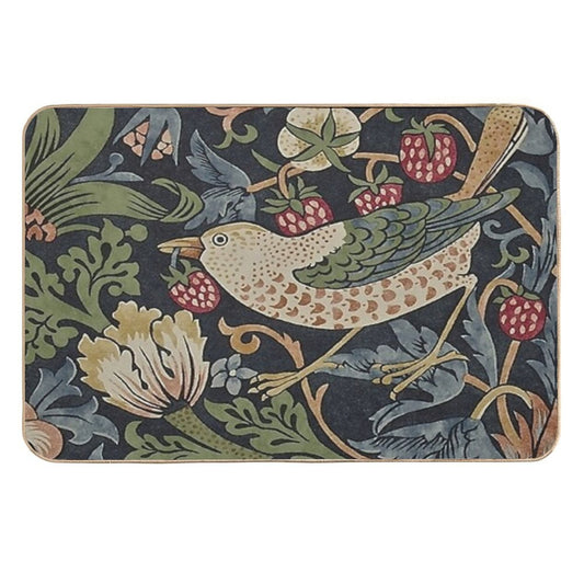William Morris Strawberry Thief.01  Odorless Bath Mat