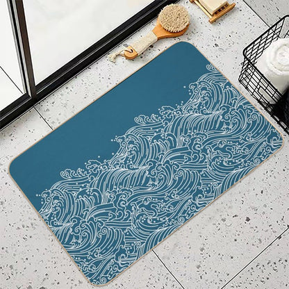 Waves  Stain-Proof Bath Mat