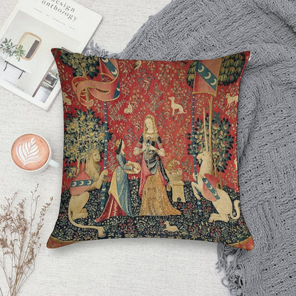 The Lady And The Unicorn À Mon Seul Désir Soft Easy Maintenance Throw Pillow