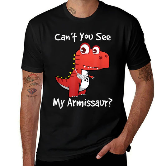 Funny Get Well Broken Arm Dinosaur with A Cast My Armissaur Quick-drying T-Shirt