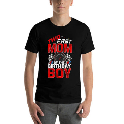 Two Fast Birthday Decorations Mom Of The Birthday Boy  Easy-care T-Shirt