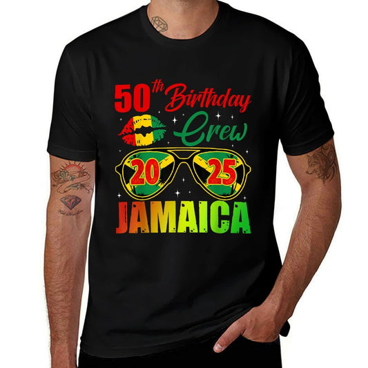50th Birthday Crew Jamaica Party 2025 Birthday Trip  Quick-drying T-Shirt