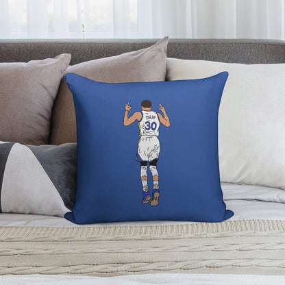 Steph Curry 3 Point Celebration Soft Skin-Friendly Throw Pillow