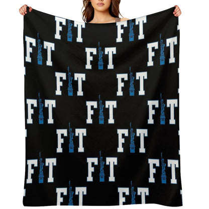 Fashion Institute of Technology New York City Skyline FIT NYC Travel-friendly Throw Blanket
