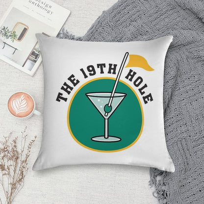Golf 19th Hole Soft Skin-Friendly Throw Pillow
